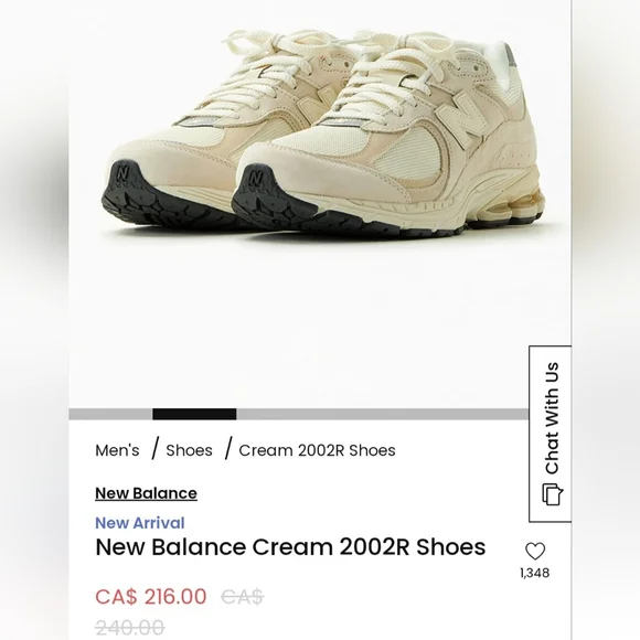 New Balance Cream 2002R Men's Shoes - Picture 1 of 9